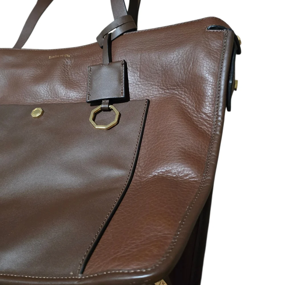Louise et Cie Brown Leather Shoulder Bag